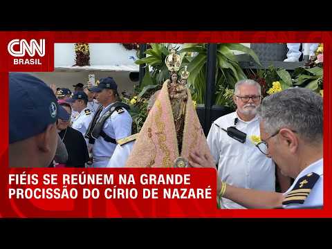 Círio de Nazaré: fiéis se reúnem na grande procissão em Belém | CNN AGORA