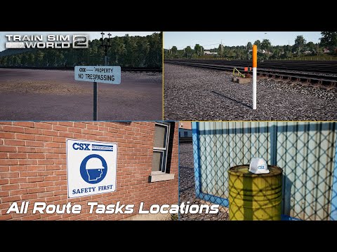 All Route Tasks Locations - Sand Patch Grade - Train Sim World 2