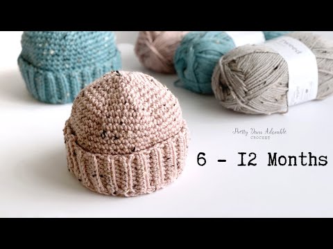Ganz einfach gehäkelte Babymütze 6–12 Monate – die Fischermütze für Jungen und Mädchen