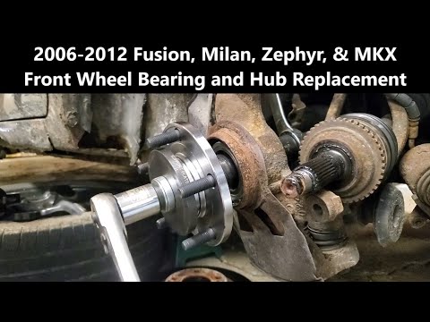 06-12 Fusion, Milan, Zephyr, MKX, & 6 Front Bearing and Hub On Car Replacement