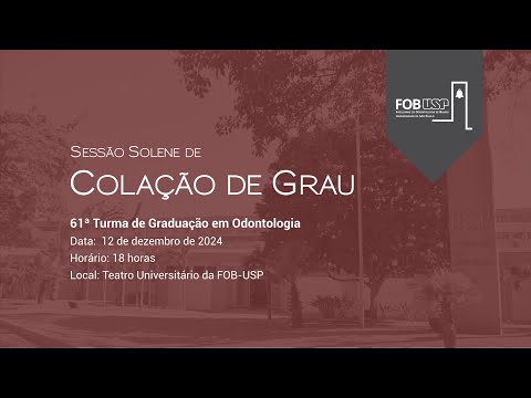 Cerimônia de Colação de Grau: Odontologia (12/12/2025)
