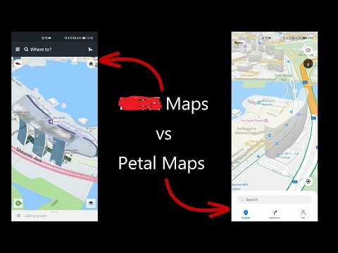First Look at Huawei Petal Maps, and another maps for comparison.. It is not Google Maps