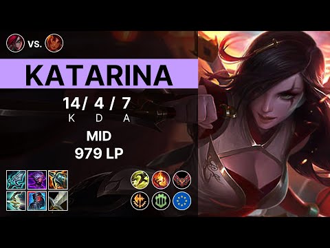 Katarina Mid vs Taliyah - 979 LP Grandmaster - EUW 15.11