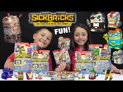 SICK BRICKS Epic Toy Review w/ Animated Fun! HUGE UNBOXING w/ FGTEEV Kids (23 Toys)