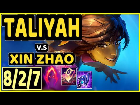 TALIYAH vs XIN ZHAO - 8/2/7 KDA JUNGLE GAMEPLAY - EUW Ranked DIAMOND