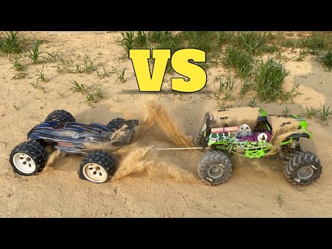 JLB Cheetah RC Car vs Axial SMT10 Grave Digger | Remote Control Car | RC Cars