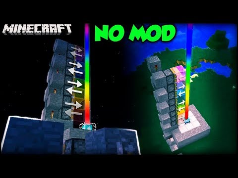How to Make a Rainbow Lighthouse in Minecraft (No Mods) | PE, PS4, XBOX, PC, Pocket Edition 1.17