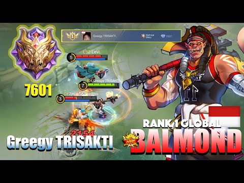 Rank 1 Global Player playing Hyper Balmond | Rank 1 Global Balmond Gameplay Greegy TRISAKTI | MLBB