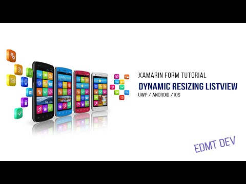 Xamarin Form Tutorial 23 ListView Dynamic Resizing