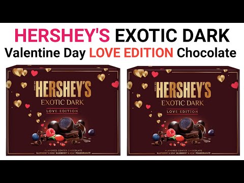 New Hershey's Exotic Dark  Love Edition Valentine Day Chocolate Gift Pack