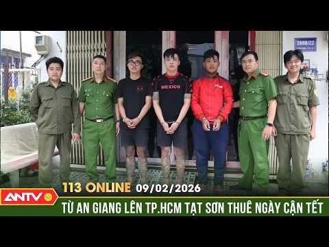 Bản tin 113 online ngày 9/2:Ba nam thanh niên từ miền Tây lên TPHCM tạt sơn đỏ vào nhà dân để đòi nợ