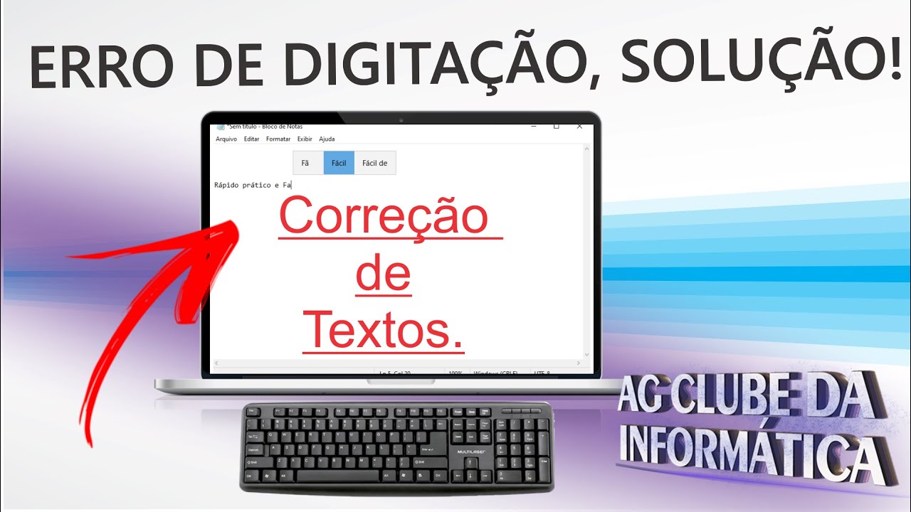 Como ATIVAR correção de ERROS DE DIGITAÇÃO no PC
