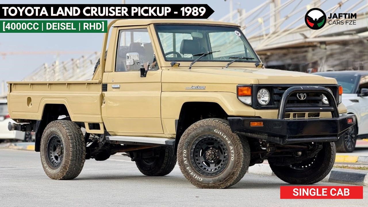 Toyota Land Cruiser Pick Up 1989 | 4.0L DIESEL ENGINE | MANUAL TRANSMISSION | RHD | BULL BAR | SINGLE CABIN | TOW HITCH video