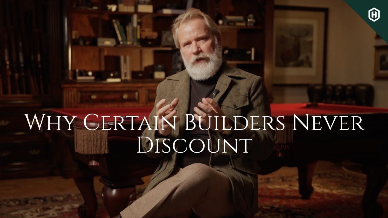 Why Certain Builders Never Discount