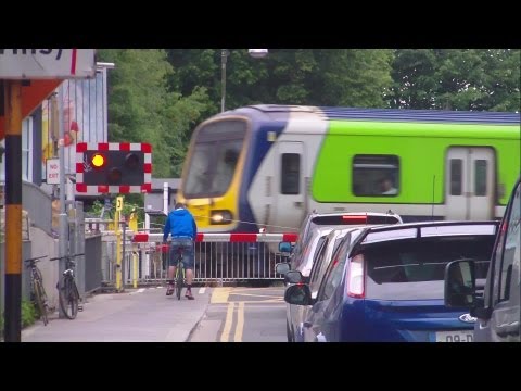 Level Crossing at Lansdowne Road - 29000 Class DMU Intercity Train