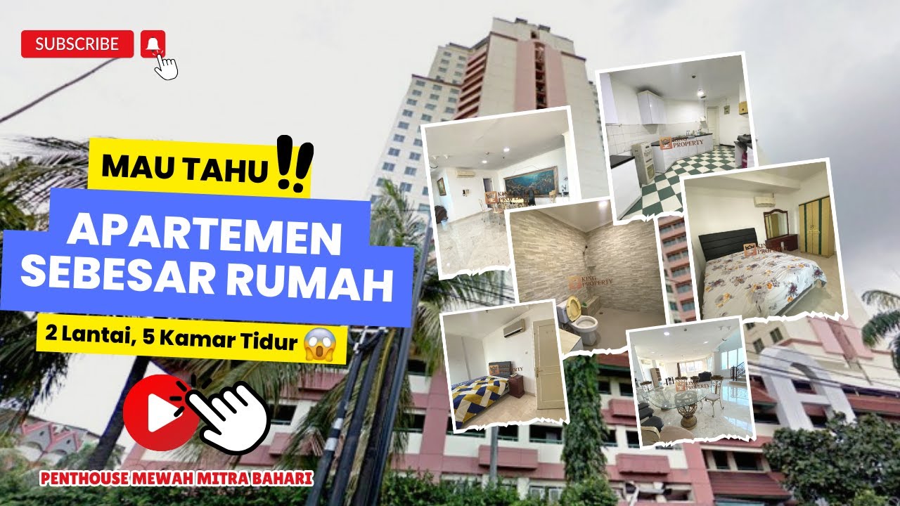 Ekslusif Penthouse Apartemen Mitra Bahari 255M² 2 Lantai Rasa Private House Super Luas, City View