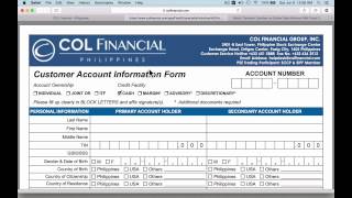 How to Open a Col FInancial Account