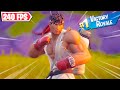 NEW STREETFIGHTER SKINS - Ryu Skin Gameplay / Solo Victory Royale Full Game (Fortnite No Commentary)