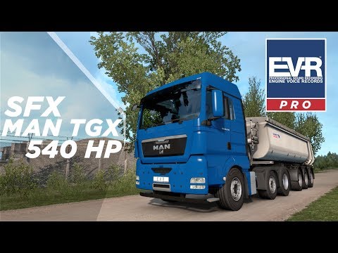 Euro truck simulator 2 SFX M.A.N TGX 540 Euro5 Engine Voice Records