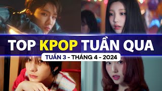 Top Kpop Nhiều Lượt Xem Nhất Tuần Qua | Tuần 3 - Tháng 4 (2024)