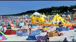 preview picture of video 'Ustka - Plaża wschodnia - lipiec 2014 - HD'