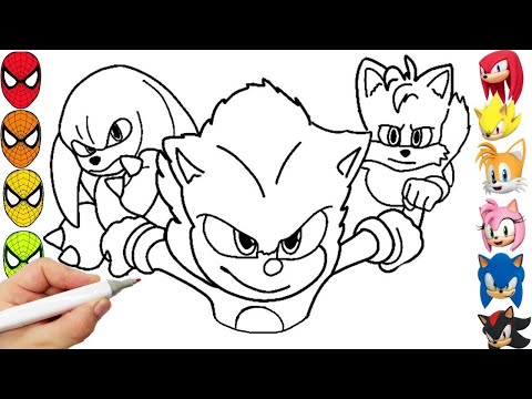 Sonic Team Coloring Pages Sonic The Hedgehog Teils , Shadow Sonic the Hedgehog compilation 156w