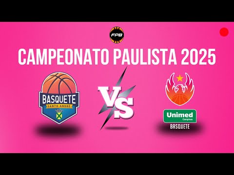 SANTO ANDRÉ X UNIMED CAMPINAS  - AO VIVO COM IMAGENS | CAMPEONATO PAULISTA 2025