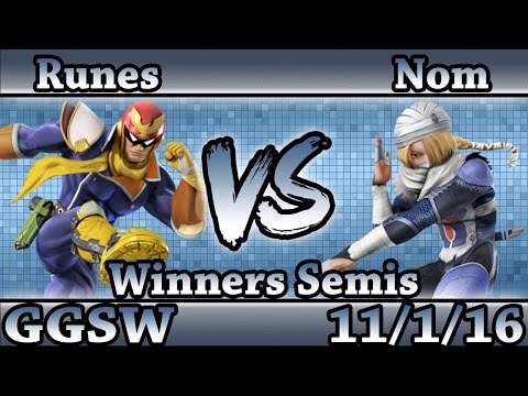 GGSW 5 - Runes (C.Falcon Robin) Vs GG | Nom (Sheik) Smash Wii U Winners Semis - Smash 4