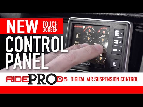 Take Control of Your Air Suspension - RidePRO E5 Digital Touch Screen Air Ride Control System