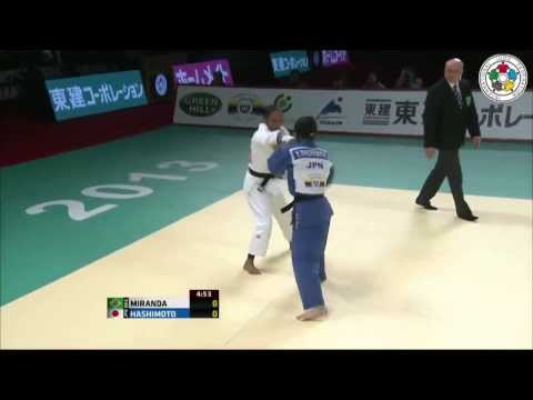 Judo Grand Slam Tokyo 2013: Erika MIRANDA (BRA) - Yuki HASHIMOTO (JPN) Final [-52kg]