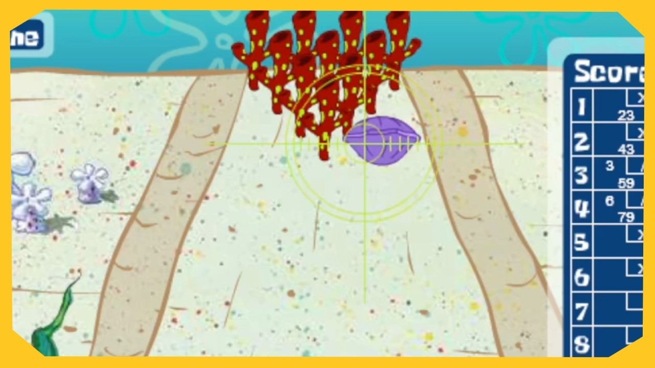 SpongeBob SquarePants in Bikini Bottom Bowling Gameplay (Browser Game)