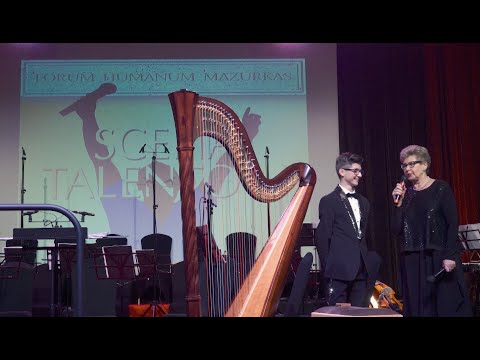 32 Scena Talentów - FHMazurkas - Irena Bartkowska prezentuje Marka Kupca- młodego harfistę
