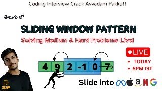 Mastering the Sliding Window Technique: Solving Medium & Hard Problems Live!