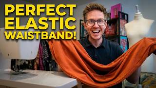 How To Sew An Elastic Waistband : DIY Wide Leg Palazzo Pants Tutorial (Beginner Sewing Tips)