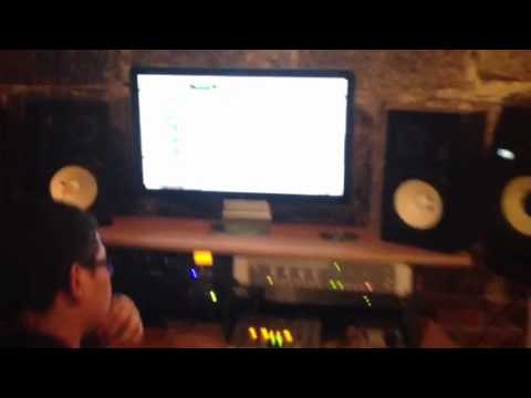 Dinkylon and J Montez in the studio working on a track!