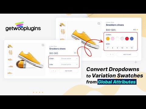How to Show WooCommerce Variation Swatches from Global attributes | WooCommerce | GetWooPlugins