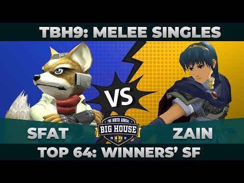 SFAT vs Zain - Top 64 Winners' Semifinals: Melee Singles - TBH9 | Fox vs Marth