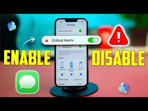 Enable or Disable Critical Alerts in Messages on iPhone iOS 26 | Never Miss Urgent Messages Again