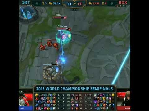 Pray's Famous Ashe Arrow vs. SKT in Worlds Semifinals (2016) | LoL Esports History #Shorts