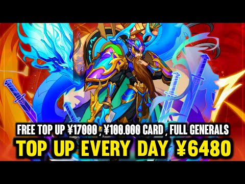 Martial Gods Of Samkok RPG - Free Top Up ¥17000+ , Every Day ¥6480 , 100K Yuan Card , Full Generals