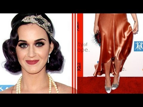 ¡El estilo flapper de Katy Perry! ¡Moda para la alfombra roja de City of Hope!