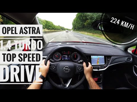 Opel Astra K Sportstourer 1.4 Turbo (2017) - POV on german Autobahn - Top Speed Drive
