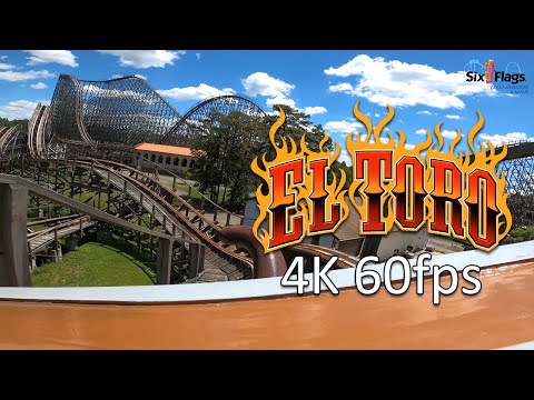 On-ride point of view of El Toro