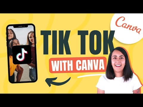 How to MAKE a TIK TOK VIDEO in Canva with your phone with text music animation and more