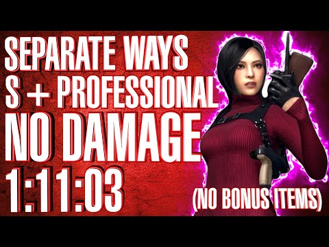 How To Get A S+ Rank On Professional In Separate Way DLC Resident Evil 4 Remake (No Damage)
