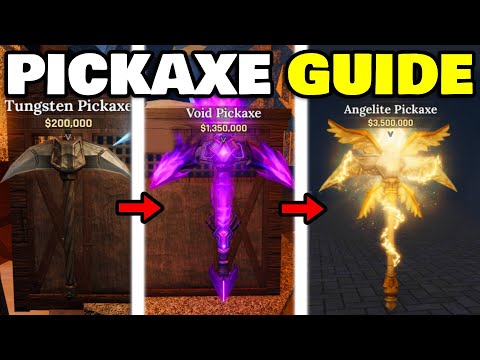 New PICKAXE PROGRESSION GUIDE For ISLAND 3 In The Forge Roblox...