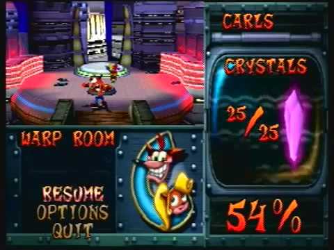 Crash Bandicoot 3: Warped Level 25: Bug Lite (Crystal/Crate Gem Get)
