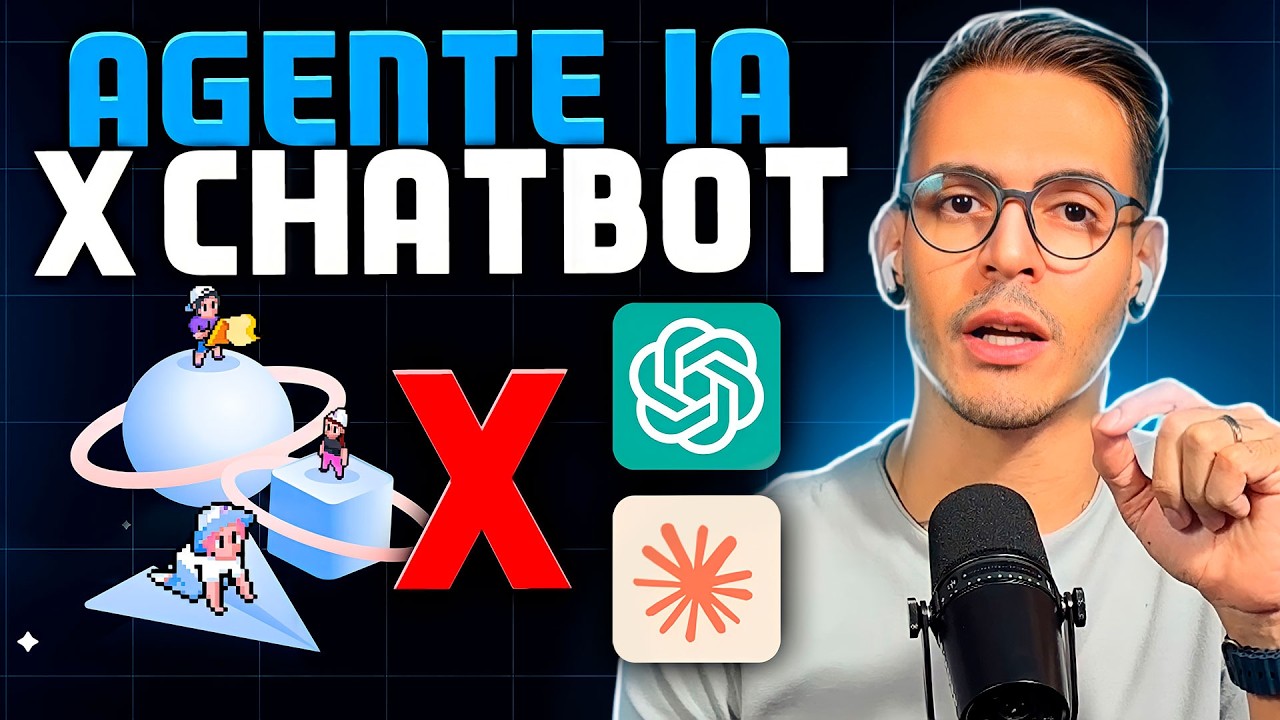 Qual é a Diferença entre AGENTES de IA X CHATGPT e CLAUDE? (CHATBOTS)