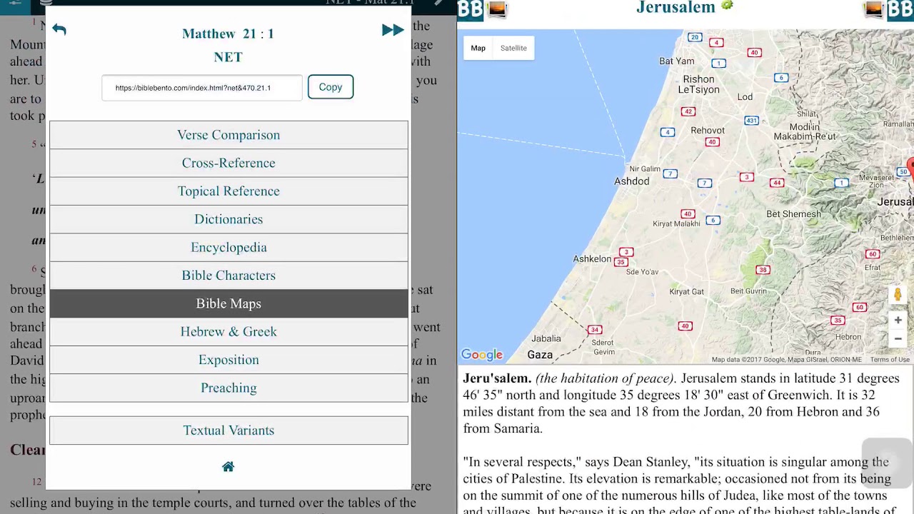 BibleBento.com - How to use Bible Maps?