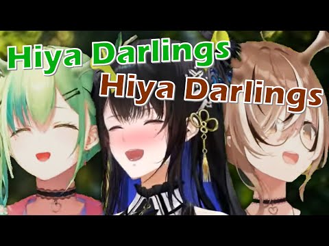 Fauna and Mumei imitate Nerissa's greeting and it's so Cute